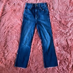 MOTHER Denim The Hustler Ankle Fray